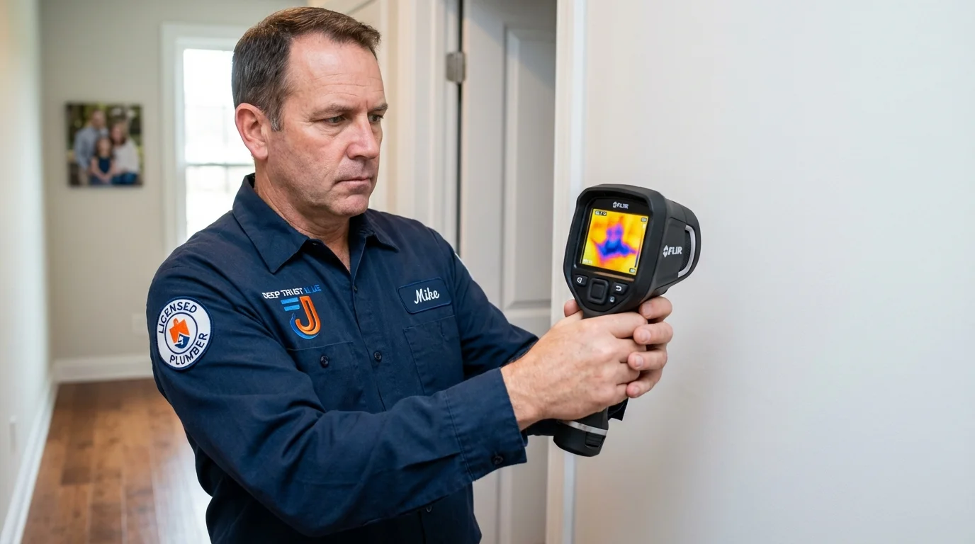 Thermal imaging leak detection by Johns Plumbing LLC in Elkton